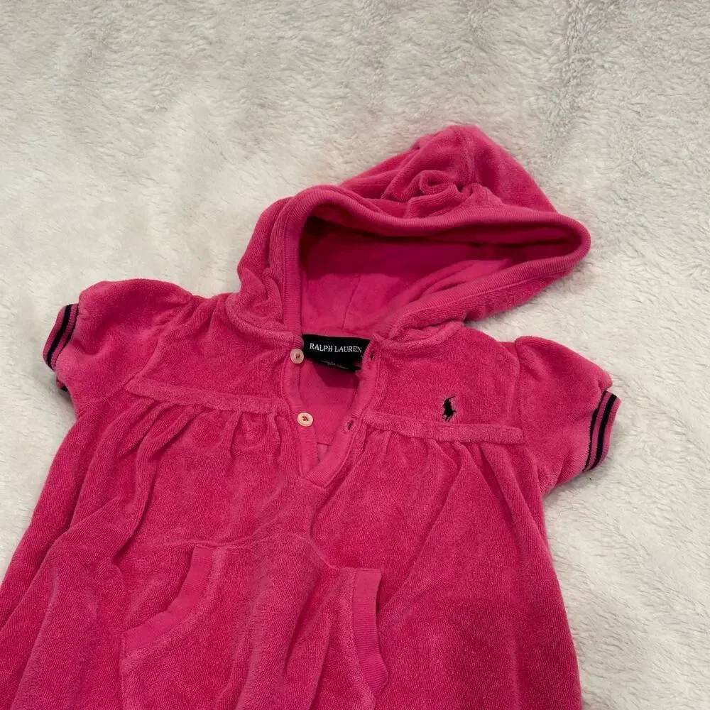 Ralph Lauren Pink Terry Cloth Cover-up size 12 m Baby Girl Cover up